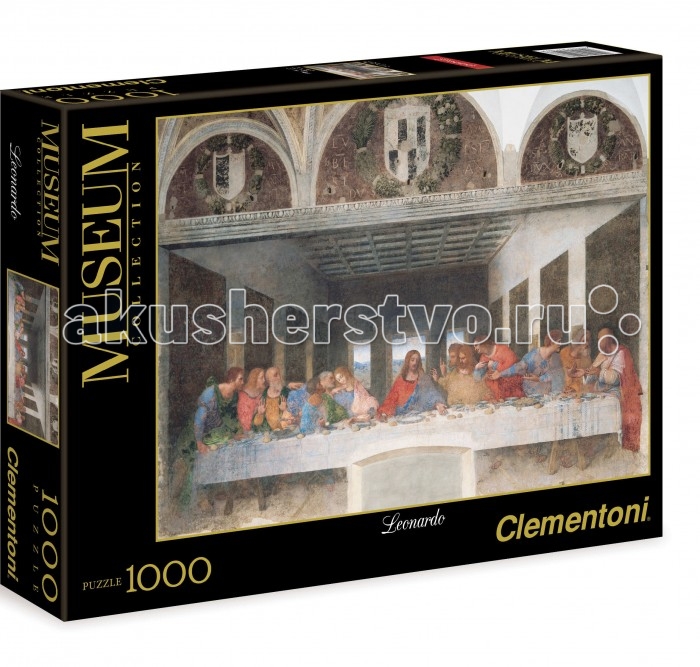 Clementoni Пазл Музей - Леонардо да Винчи Тайная вечеря (1000 элементов)Пазл Музей - Леонардо да Винчи Тайная вечеря (1000 элементов) Clementoni Пазл Музей - Леонардо да Винчи Тайная вечеря (1000 элементов)Пазл Музей - Леонардо да Винчи Тайная вечеря (1000 элементов)Пазл - великолепная игра для семейного досуга. Сегодня собирание пазлов стало особенно популярным, главным образом, благодаря своей многообразной тематике, способной удовлетворить самый взыскательный вкус. А для детей это не только интересно, но и полезно. Собирание пазла развивает мелкую моторику у ребенка, тренирует наблюдательность, логическое мышление, знакомит с окружающим миром, с цветом и разнообразными формами.<br>