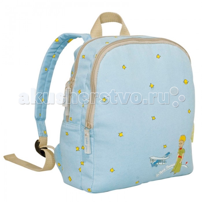 Petit Jour Рюкзак Petit PrinceРюкзак Petit Prince Petit Jour Рюкзак Petit PrinceРюкзак Petit PrincePetit Jou Рюкзак Petit Prince для малышей о 3 до 5 лет. Он состоит из двух отделений на молнии и регулируемых ремней. Выполнен их 100% хлопка. Можно стирать в машинке.<br>