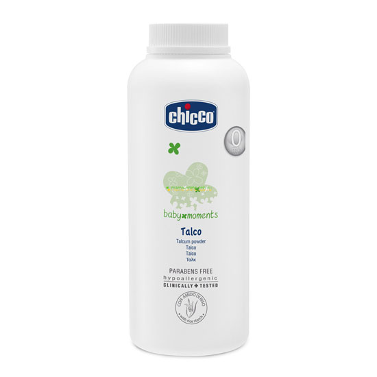Chicco Защитная тальк-пудра Baby Moments 150 гЗащитная тальк-пудра Baby Moments 150 г Chicco Защитная тальк-пудра Baby Moments 150 гЗащитная тальк-пудра Baby Moments 150 гChicco Защитная тальк-пудра Baby Moments с рисовым крахмалом освежают и защищают кожу малыша, делая ее сухой и бархатно мягкой. Это позволяет коже природно дышать, не забивая поры. Не содержит парабенов. Не содержит красителей и спирт. Клинически протестирован на чувствительной коже. Гипоалергенен (формула для минимизации риска возникновения кожной аллергии).<br>