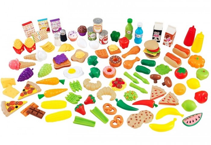 KidKraft Набор еды Вкусное удовольствие 115 элементовНабор еды Вкусное удовольствие 115 элементов KidKraft Набор еды Вкусное удовольствие 115 элементовНабор еды Вкусное удовольствие 115 элементовKidKraft Набор еды Вкусное удовольствие, 115 элементов. Kidkraft Игрушечная еда Вкусное удовольствие состоит из 115 единиц различных продуктов питания. Вашей маленькой хозяйке понравится такое разнообразие и сделает ее игру максимально интересной. Готовим вместе с мамой, готовим как мама!<br>