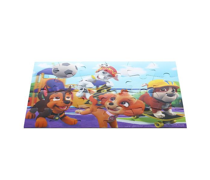 Paw Patrol супер 3D пазл Щенячий Патруль 24 элементасупер 3D пазл Щенячий Патруль 24 элемента Paw Patrol супер 3D пазл Щенячий Патруль 24 элементасупер 3D пазл Щенячий Патруль 24 элементаИгра Paw Patrol супер 3D пазл Щенячий Патруль, 24 элемента. Супер 3D пазл Paw Patrol - это пазл по мотивам мультфильма Щенячий патруль, который довольно быстро успел покорить миллионы детских сердец! Мультфильм, повествующий о приключениях отважных щенков-спасателей по праву считается одним из самых популярных в настоящее время. На ярком красочном рисунке пазла изображены главные персонажи мультфильма - Гончик, Крепыш, Маршал и очаровательная Скай. Пазл состоит из 24 деталей - небольшое количество деталей и их крупный размер позволят справиться со сборкой даже самым маленьким.<br>