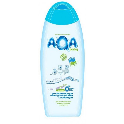 AQA baby Пена для купания успокаивающая с лавандой 500 мл