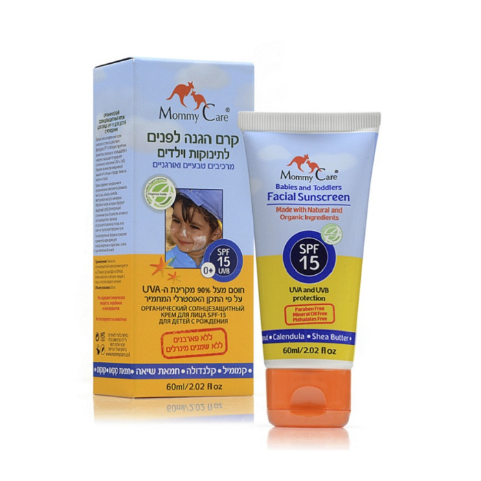 Mommy Care Органический солнцезащитный крем для лица SPF15 60 млОрганический солнцезащитный крем для лица SPF15 60 мл Mommy Care Органический солнцезащитный крем для лица SPF15 60 млОрганический солнцезащитный крем для лица SPF15 60 млMommy Care Органический солнцезащитный крем для лица SPF15 - это натуральный солнцезащитный крем, который подойдет как для малышей с рождения, так и для взрослых с чувствительной кожей. Крем можно применять для тела и для лица. Он содержит защитный фильтр SPF 15, обладает легкой текстурой, приятным ароматом и быстро впитывается, также содержит натуральные компоненты, образующие защитный слой, который блокирует активные солнечные лучи. Особенности: Защитный фильтр SPF 15 Не содержит химических веществ, парабенов и консервантов Объем: 60 мл Применение: рекомендуется наносить за 20 минут до выхода на солнце, после каждого купания и через каждый час во время пребывания на солнце.<br>