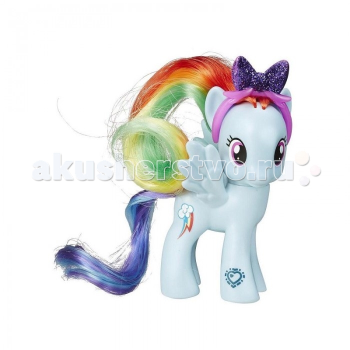 My Little Pony Радуга ДэшРадуга Дэш My Little Pony Радуга ДэшРадуга ДэшИгровой набор Hasbro My Little Pony Радуга Дэш В комплекте с пони ее аксессуар – ободок с блестящим бантиком. У пони помимо кьюти-марки (отличительного знака лошадки) есть графический код. Его можно отсканировать с помощью мобильного устройства на iOS или Android и разблокировать персонажа на официальном сайте My little pony, получив доступ к игровому контенту. Высота фигурки: 8 см<br>