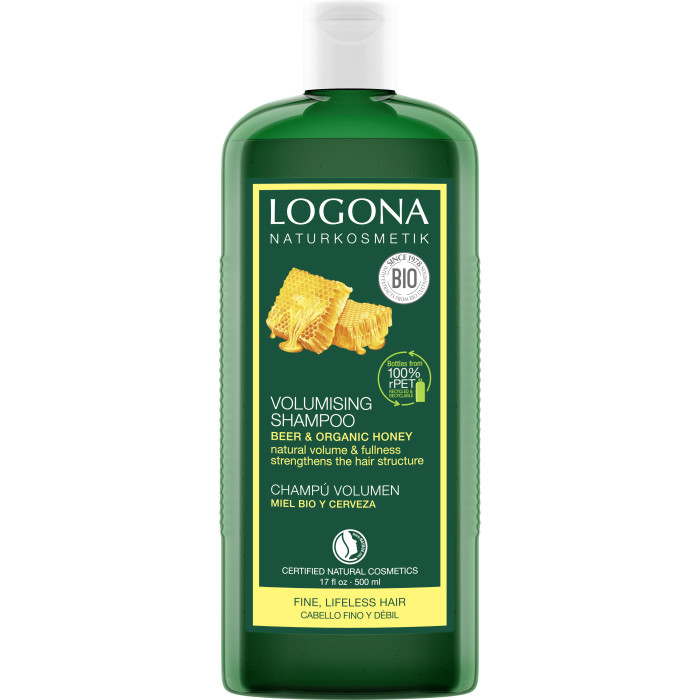 Logona Шампунь для объема с Медом и Пивом 500 млШампунь для объема с Медом и Пивом 500 мл Logona Шампунь для объема с Медом и Пивом 500 млШампунь для объема с Медом и Пивом 500 млLogona Шампунь для объема с Медом и Пивом 500 мл. Шампунь Объём с пивом и мёдом специально разработан для особо тонких и требовательных волос. Мягкие очищающие субстанции, пиво,укрепляющее структуру волос, и тщательно подобранная композиция растительных экстрактов придают Вашим волосам ощутимо больше объёма и упругости, не утяжеляя их. Акациевый мед, входящий в состав шампуня, прекрасно увлажняет, смягчает и питает кожу головы, а также оказывает регенерирующее действие. Экстракт цветков календулы лекарственной в составе шампуня оказывает противовоспалительное и ранозаживляющее действие на кожу головы. Способ применения: нанести небольшое количество шампуня на влажные волосы, помассировать до появления обильной пены, тщательно смыть водой. При необходимости повторить. При попадании шампуня в глаза тщательно промойте их водой. Подходит для ежедневного применения. Не содержит: парабенов нефте-продуктов ЭДТА SLS Лаурилсульфат натрия синтетических красителей ароматизаторов. Состав: вода, пиво, глюкозиды кокоса, спирт*, глицерин, кокоил глутамат динатрия, кокоил глутамат натрия, глицерил олеат, натриевая соль пирролидон карбоновой кислоты, мед, экстракт календулы*, гидролизованный шелк, экстракт пшеничных отрубей, ксантановая смола, эфирные масла, лимонен, линалоол, лимонная кислота, фитиновая кислота. *из органического сырья. Сертифицировано международными эко-организациями BDIH, NaTrue, Ecocontrol.<br>