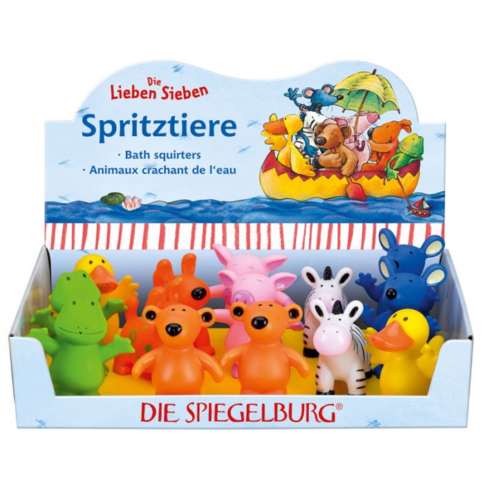 Spiegelburg Игрушки Семеро друзей Die Lieben Sieben 20940Игрушки Семеро друзей Die Lieben Sieben 20940 Spiegelburg Игрушки Семеро друзей Die Lieben Sieben 20940Игрушки Семеро друзей Die Lieben Sieben 20940Spiegelburg Игрушки Семеро друзей Die Lieben Sieben 20940. Перед вами очаровательные фигурки животных, которые приведут в восторг вашего ребенка. В ассортименте представлены фигурки 7 животных: розовой хрюшки, оранжевой собачки, желтого утенка, зебры, зеленой лягушки, коричневого мишки и синего мышонка. Игрушки сделаны из высококачественного гипоаллергенного материала, совершенно безопасного для ребенка. С игрушками можно играть даже в ванной, поэтому теперь водные процедуры будут гораздо веселей. Играя с ними, ребенок будет развивать мелкую моторику рук и воображение, а также координацию движений.Малыш будет с удовольствием придумывать разные игровые сюжеты с участием этих красочных персонажей.Очаровательные зверята понравятся не только ребенку, но и его родителям.Игрушки способствуют развитию моторики пальцев и координации движений. Цена за одну игрушку.<br>