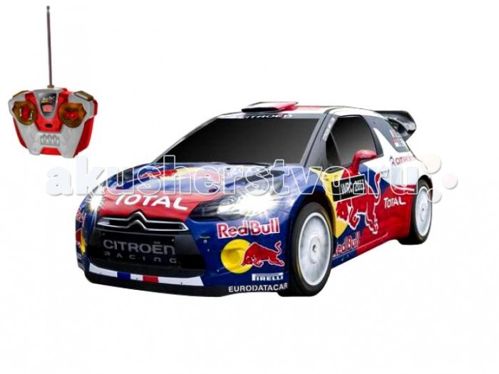 Auldey Машина на батарейках радиуоправляемая CITROEN DS3 LC296800-6Машина на батарейках радиуоправляемая CITROEN DS3 LC296800-6 Auldey Машина на батарейках радиуоправляемая CITROEN DS3 LC296800-6Машина на батарейках радиуоправляемая CITROEN DS3 LC296800-6CITROEN DS3 LC296800-6 - Этот радиоуправляемый автомобиль доставит вашему ребенку массу незабываемых впечатлений от динамичной, захватывающей игры. Выполнена в масштабе 1:28. Автомобиль оснащен по последнему слову игрушечной техники: он имеет профессиональное шасси, полнофункциональный радиоконтроль, свет передних и задних фар, независимую подвеску передних и задних колес, что позволяет ему имитировать маневры настоящей машины. Радиус действия пульта — не менее 15 м. Скорость — 9 км/ч, в турборежиме — 11 км/ч. Питание: 2 батарейки типа АА для пульта управления, 4 батарейки типа АА для машинки.<br>