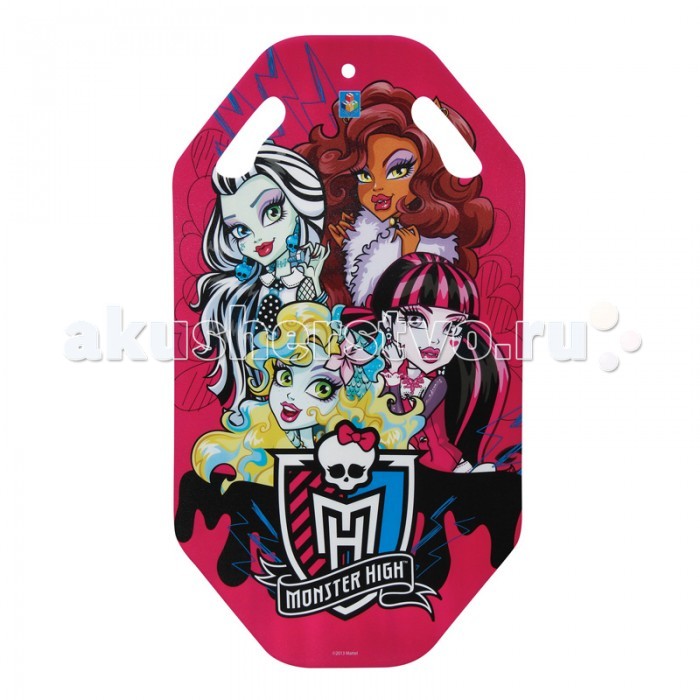 Ледянка 1 Toy Monster HighMonster High Ледянка 1 Toy Monster HighMonster High1 Toy Ледянка Т56339 с изображением популярных героев мультфильма Школа монстров. Ледянка легкая, поэтому ваш ребенок не устанет поднимать ее на горку. Изготовлена из структурированного пластика. На этой ледянке могут кататься сразу два человека. Для удобства у ледянки по бокам расположены две пары прорезных ручек, что позволяет удерживаться во время спуска. Это отличная возможность провести выходной день на свежем воздухе, погрузившись в океан острых ощущений, которые захочется получать снова и снова. Ледянка c красочным дизайном и популярной лицензией Monster High. Максимальная нагрузка: 150 кг Размер: 92х50х1 см<br>