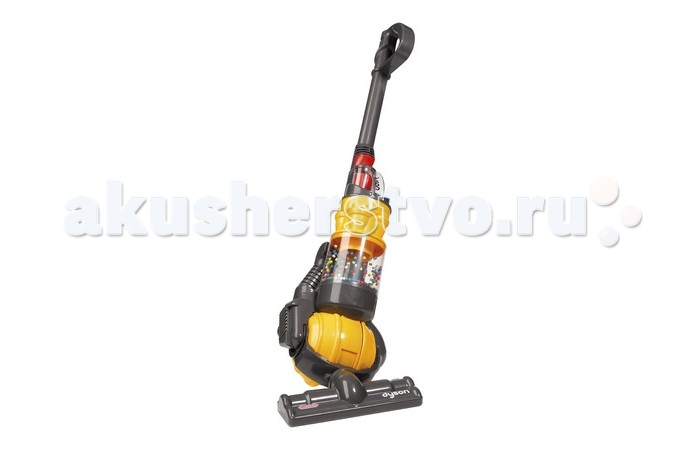 Casdon Пылесос Dyson BallПылесос Dyson Ball Casdon Пылесос Dyson BallПылесос Dyson BallCasdon Пылесос Dyson Ball Пылесос имеет 2 режима работы, которые выбираются при помощи кнопочки на боковой панели прибора При включении 1-ого режима пылесос зашумит, и в прозрачном контейнере закрутится вихрь разноцветных шариков А если вы выберете 2 режим, то пылесос загудит, и им можно будет собрать мелкий мусор Когда маленькая хозяйка закончит уборку, она сможет очистить контейнер для сбора пыли Пылесос снабжен подвижными колёсиками и удобной ручкой Возраст: от 3 лет Комплект: пылесос с насадкой для сбора пыли, штанга-удлинитель Тип батареек: 4 x C / LR14 1.5V (малые бочонки).(не входят в комплект)<br>