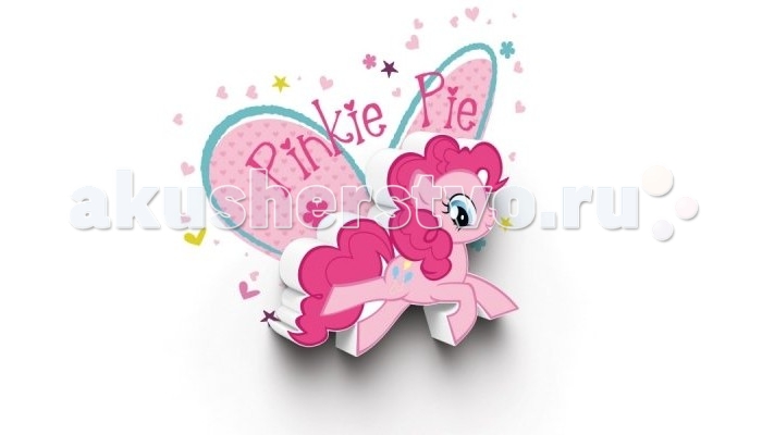 Светильник 3DlightFX Пробивной мини 3D светильник My Little Pony-Pinky PieПробивной мини 3D светильник My Little Pony-Pinky Pie Светильник 3DlightFX Пробивной мини 3D светильник My Little Pony-Pinky PieПробивной мини 3D светильник My Little Pony-Pinky PieПробивной мини 3D светильник My Little Pony-Pinky Pie Безопасный: без проводов, работает от батареек (2хААА, не входят в комплект); Не нагревается: всегда можно дотронуться до изделия; Реалистичный:3D наклейка в комплекте; Фантастический: выглядит превосходно в любое время суток; Удобный: простая установка (автоматическое выключение через полчаса непрерывной работы). Товар предназначен для детей старше 3 лет. ВНИМАНИЕ! Содержит мелкие детали, использовать под непосредственным наблюдением взрослых. Основные характеристики: Размеры: 0,165 х 0,14 х 0,036 м Вес: 0,16 кг<br>