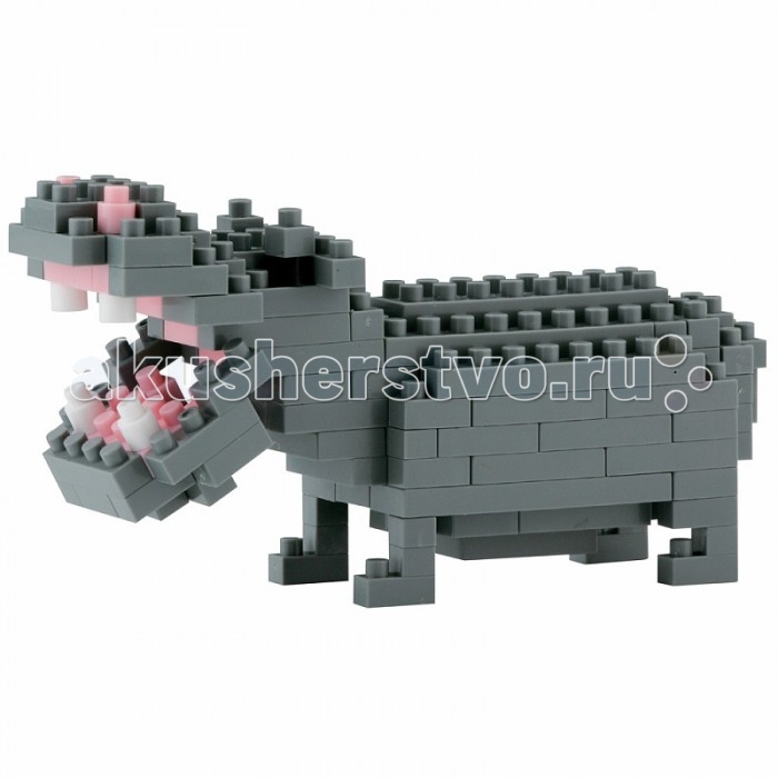 Конструктор Nanoblock Бегемот 130 элементовБегемот 130 элементов Конструктор Nanoblock Бегемот 130 элементовБегемот 130 элементовNanoblock Бегемот 130 элементов Микро-конструктор NanoBlock (Япония) - самый маленький в мире конструктор, крайне необычный, как все японское. Высокоточные трехмерные модели из деталей подобных Лего, но предельно уменьшенных в размерах, стали хитом в Японии и буквально произвели фурор в Америке, Европе, Азии и Австралии. Самая маленькая деталь конструктора - 4 мм х 4 мм, а классический прямоугольный элемент 2-на-4 точки имеет размер 8 мм х 16 мм и 5 мм высотой. Запатентованный дизайн деталей и высочайшее качество пластика обеспечивают надежное соединение даже при таких небольших размерах. Нано-размер деталей позволяет добиться невероятной реалистичности у собранных конструкций. В результате получаются небольшие по масштабу объекты невиданной точности.Конструктор продается в пакете или коробочке с заданным количеством деталей, необходимых для сборки объекта указанного на упаковке.Сборка одного объекта в среднем занимает от 10 минут до нескольких часов.<br>