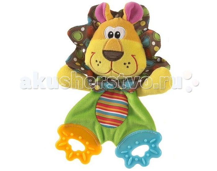 Развивающая игрушка Playgro Львенок 0183152Львенок 0183152 Развивающая игрушка Playgro Львенок 0183152Львенок 0183152Мягкий прорезыватель Львенок от фирмы Playgro понравится малышу. Ведь его удобно хватать за тельце, а значит, будет развиваться моторика, для этой же цели игрушку сделали из разнофактурной хлопчатобумажной ткани. У львенка ножки-прорезыватели, изготовленные из мягкого термопластика, они будут успокаивать десна и чесать прорезывающиеся зубки. Милый львенок, такой яркий и забавный, что ребенок не захочет с ней расставаться.<br>