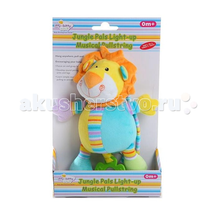 Подвесная игрушка Кот Муар Музыкальная подвеска Друзья из джунглей, свет, прорезыватель. ЛьвенокМузыкальная подвеска Друзья из джунглей, свет, прорезыватель. Львенок Подвесная игрушка Кот Муар Музыкальная подвеска Друзья из джунглей, свет, прорезыватель. ЛьвенокМузыкальная подвеска Друзья из джунглей, свет, прорезыватель. ЛьвенокКот Муар Музыкальная подвеска Друзья из джунглей, свет, прорезыватель. Львенок 27 см – полезный аксессуар и веселая забава для ребенка. Он оснащен музыкальными и световыми эффектами, которые буквально заворожат малыша. Игрушка сшита из качественного мягкого текстиля, приятного на ощупь. К львенку прикреплено кольцо-прорезыватель, которое служит для стимулирования зубок малыша и массажа десен.<br>
