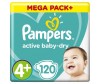 Pampers Подгузники Active Baby Maxi Plus Мега (9-16 кг) 120 шт.