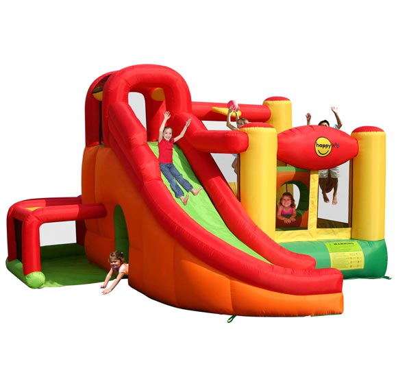 Надувные батуты Happy Hop Надувной батут с горкой Игровой Центр 11 в 1 9206