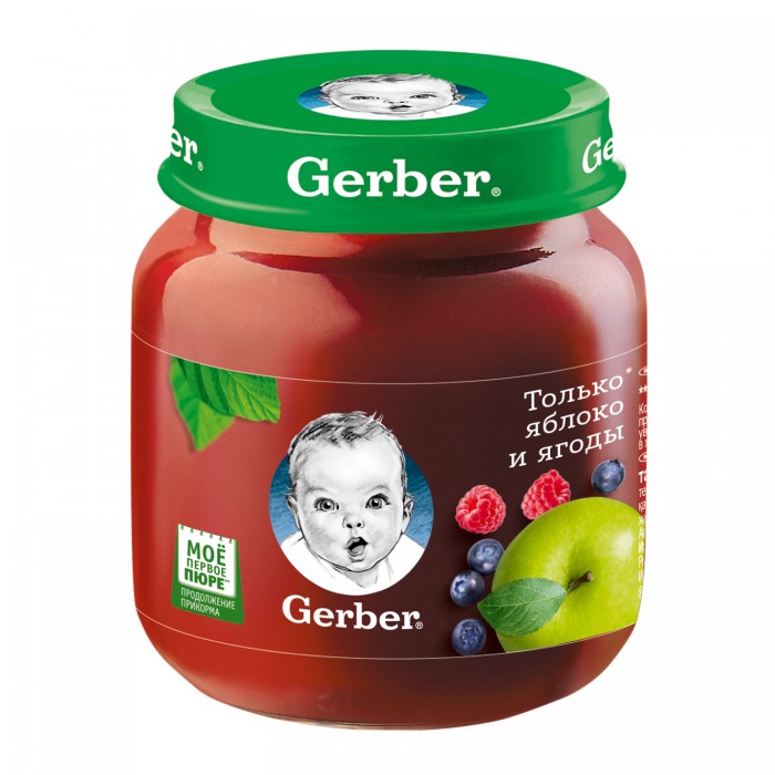 Gerber Пюре Яблоко с лесными ягодами с 5 мес., 130 гПюре Яблоко с лесными ягодами с 5 мес., 130 г Gerber Пюре Яблоко с лесными ягодами с 5 мес., 130 гПюре Яблоко с лесными ягодами с 5 мес., 130 гGerber Пюре Яблоко с лесными ягодами 5 мес., 130 г Фруктовое пюре вводится в рацион ребенка постепенно, начиная с 1/2 чайной ложки, увеличивая за 5-7 дней до 40 мл, позднее до 50 мл и к 1 году - до 100 мл в день. Фруктовое пюре Gerber Яблоко с лесными ягодами рекомендуется детям с 5 месяцев. Пюре богато витаминами и минеральными солями, пектином, способным выводить из организма токсические вещества. Содержит органические кислоты и клетчатку, благоприятно воздействующую на работу кишечника. Срок введения прикорма рекомендован в соответствии с методическими указаниями Минздрава РФ. Фруктовое пюре рекомендуется добавлять в один из приемов пищи после основного питания. Так же, как и при введении любого другого прикорма, после введения фруктового пюре в рацион необходимо пристально наблюдать за реакцией малыша на прикорм - следить за состоянием кожи и стулом. При появлении сыпи или жидкого стула следует отменить продукт и посоветоваться с врачом. Состав: яблоко (91%), черника (5%), черноплодная рябина (3%), малина (1%) Без добавления консервантов, красителей и искусственных добавок Без добавления сахара, соли, крахмала Пищевая ценность на 100 г: Углеводы - 9,8 г Белки - 0,5 г Жиры - 0,4 г Калорийность - 45 ккал/188 кДж Срок хранения: 2 года Хранить при температуре от 0 до 25°С После вскрытия банку хранить в холодильнике не более суток. Идеальной пищей для грудного ребенка является молоко матери. Всемирная организация здравоохранения рекомендует исключительно грудное вскармливание в первые шесть месяцев и последующее введение прикорма при продолжении грудного вскармливания. Компания Нестле поддерживает данную рекомендацию. Для принятия решения о сроках и способе введения данного продукта в рацион ребенка необходима консультация специалиста. Возрастные ограничения указаны на упаковке товаров в соответствии с законодательством РФ.<br>