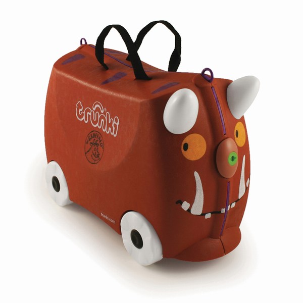 Trunki Чемодан на колесах Гуффало GruffaloЧемодан на колесах Гуффало Gruffalo Trunki Чемодан на колесах Гуффало GruffaloЧемодан на колесах Гуффало GruffaloКрасочный и яркий чемодан для детских вещей. Имеет очень прочную конструкцию, что позволяет использовать его, не только как обычный чемодан, но и как каталку. Имеет седлообразное основание для удобства вашего малыша. Теперь поездка и ожидание не будет таким утомительным. Особенности чемоданов Trunki: предназначен для перевозки и хранения вещей и игрушек Вашего ребенка может быть использован как каталка для ребенка имеет прочный ремешок, что позволит катать родителям ребенка за собой выполнен в виде красочных и ярких персонажей, что очень понравится Вашему малышу Станет прекрасным подарком! Имеет 2 ручки для переноски. В комплекте 1 лист с наклейками. Размеры чемодана 46 х 20,5 х 31 см. Размеры позволяют брать чемодан в самолет как ручную кладь. Вес 1,7 кг Внутренний объем 18 литров<br>