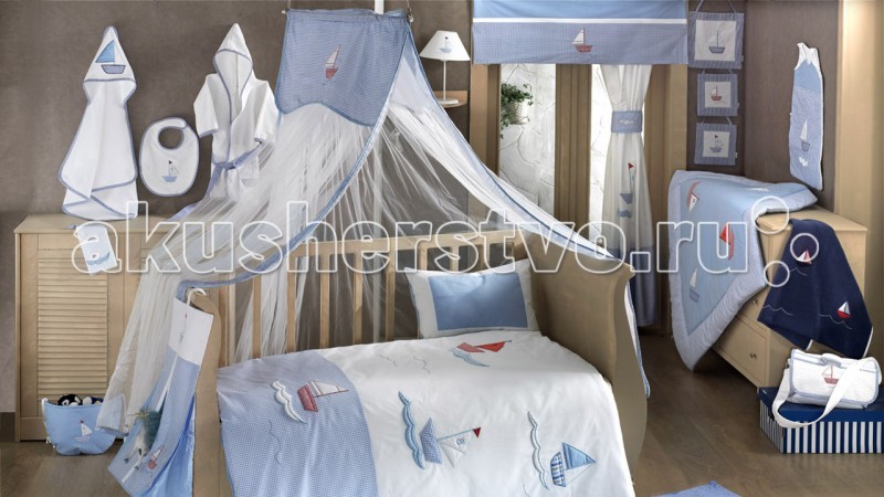 Балдахин для кроватки Kidboo Blue MarineBlue Marine Балдахин для кроватки Kidboo Blue MarineBlue MarineБалдахин Kidboo Blue Marine украсит кроватку Вашего малыша, защитит его от укусов комаров и других насекомых, а также уменьшит попадание света для крепкого и здорового сна. Подходит для всех стандартных держателей балдахина. Размер 450х150 см.<br>