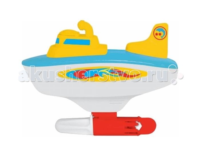 Kiddieland Моя первая субмаринаМоя первая субмарина Kiddieland Моя первая субмаринаМоя первая субмаринаМоя первая субмарина Kiddieland со звуковыми и световыми эффектами. Игрушка умеет поворачивать вправо и влево. При повороте рукоятки, расположенной под килем, запускается безопасный для ребенка гребной винтик, и лодка плывет. Работает от 1-й батарейки стандарта АА 1,5V (входит в комплект).<br>