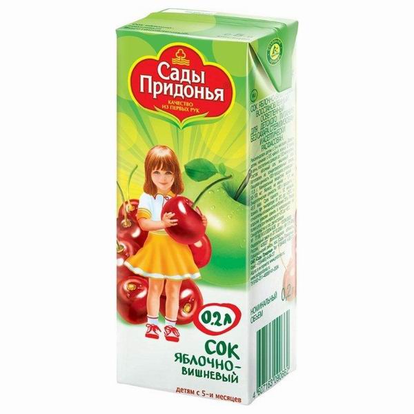 Сок Яблоко с вишней с 5 мес., 200 мл