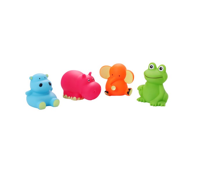 BabyOno Игрушки для ванной Животные средние 4 шт.Игрушки для ванной Животные средние 4 шт. BabyOno Игрушки для ванной Животные средние 4 шт.Игрушки для ванной Животные средние 4 шт.Слоник, лягушка и два бегемотика - четверо резиновых друзей, которые очень любят воду. Сделают приятным каждое купание! А благодаря интенсивным цветам легко отыщутся даже под толстым слоем пены. Игрушки для ванной: четыре разноцветные фигурки интригуют ребёнка учат различать цвета и формы дают ребёнку возможность наблюдать за поведением предметов в воде небольшие по размеру, благодаря чему легко захватываются маленькими ручками игрушки для ванной не мешают в купании изготовлены из резины игрушки для ванной упакованы в практичный пластиковый пакет многоразового использования, закрывающийся на замок В комплекте 4 игрушки.<br>