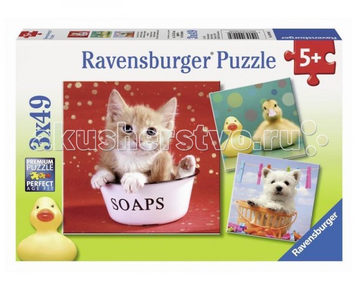 Ravensburger Пазл Забавные животные 3х49 элементовПазл Забавные животные 3х49 элементов Ravensburger Пазл Забавные животные 3х49 элементовПазл Забавные животные 3х49 элементовПаззл Ravensburger: От частицы к частице – всё высшее качество Отсутствие двух одинаковых деталей обеспечено использованием вручную изготовленного инструментария Частицы идеально соединяются Матовая поверхность исключает неприятные отблески Прочные детали не ломаются Изготовлено из экологического сырья Количество деталей паззла: 147 Размер картинки: 18х18 см Материал: картон и бумага, части устойчивы к сгибанию<br>