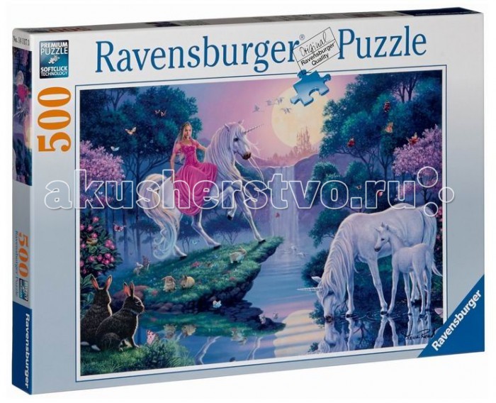 Ravensburger Пазл Единороги в лунном свете 500 элементовПазл Единороги в лунном свете 500 элементов Ravensburger Пазл Единороги в лунном свете 500 элементовПазл Единороги в лунном свете 500 элементовПаззл Ravensburger: От частицы к частице – всё высшее качество Отсутствие двух одинаковых деталей обеспечено использованием вручную изготовленного инструментария Частицы идеально соединяются Матовая поверхность исключает неприятные отблески Прочные детали не ломаются Изготовлено из экологического сырья Количество деталей паззла: 500 Размер картинки: 49х36 см Материал: картон и бумага, части устойчивы к сгибанию<br>