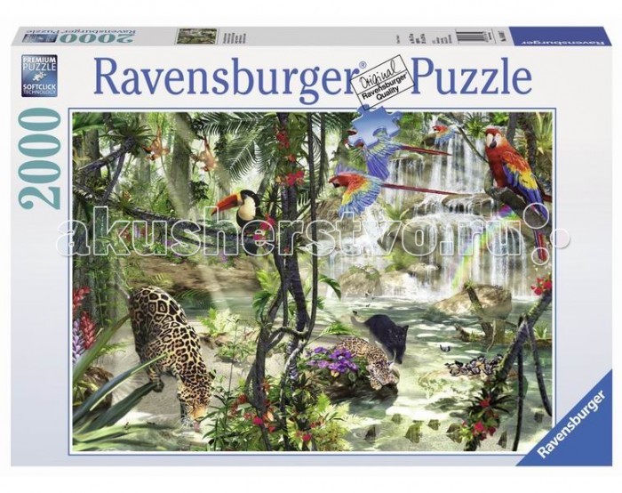 Ravensburger Пазл Джунгли 2000 элементовПазл Джунгли 2000 элементов Ravensburger Пазл Джунгли 2000 элементовПазл Джунгли 2000 элементовПаззл Ravensburger: От частицы к частице – всё высшее качество Отсутствие двух одинаковых деталей обеспечено использованием вручную изготовленного инструментария Частицы идеально соединяются Матовая поверхность исключает неприятные отблески Прочные детали не ломаются Изготовлено из экологического сырья Количество деталей паззла: 2000 Размер картинки: 98х75 см Материал: картон и бумага, части устойчивы к сгибанию<br>
