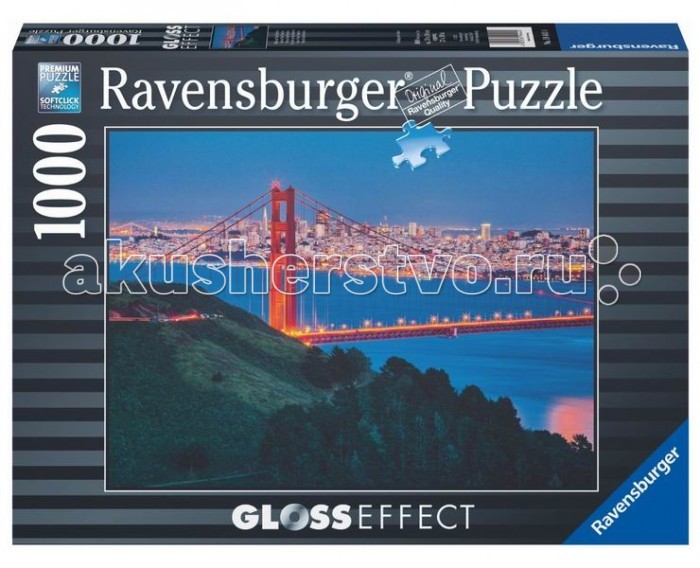 Ravensburger Пазл Сан-Франциско с глянцевым эффектом 1000 элементовПазл Сан-Франциско с глянцевым эффектом 1000 элементов Ravensburger Пазл Сан-Франциско с глянцевым эффектом 1000 элементовПазл Сан-Франциско с глянцевым эффектом 1000 элементовПаззл Ravensburger: От частицы к частице – всё высшее качество Отсутствие двух одинаковых деталей обеспечено использованием вручную изготовленного инструментария Частицы идеально соединяются Матовая поверхность исключает неприятные отблески Прочные детали не ломаются Изготовлено из экологического сырья Эффект глянцевого блеска Количество деталей паззла: 1000 Размер картинки: 70х50 см Материал: картон и бумага, части устойчивы к сгибанию<br>