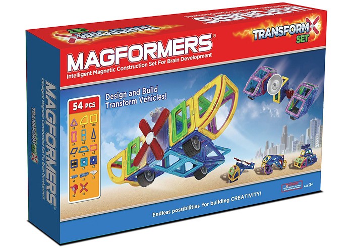   Magformers  Transform Set 63089 - Magformers Transform Set 63089  Magformers Transform Set 63089       , .    54 .   Magformers Transform Set  ,        - , , ,    ,      , ,  .           ,   ,  ,      ,    , , .       : ,  ,  -        .        , , ,     .   Magformers Transform Set  54 .<br>