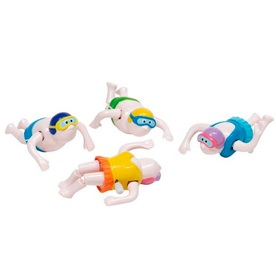Goki Заводная игрушка для купания Пловец 1 шт.Заводная игрушка для купания Пловец 1 шт. Goki Заводная игрушка для купания Пловец 1 шт.Заводная игрушка для купания Пловец 1 шт.Заводная игрушка для купания Пловец Goki 13097. Пловец заводится встроенным ключиком, и гребет руками в воде. Ноги пловца гнутся в коленках. Материал: пластик Размер:8 см<br>