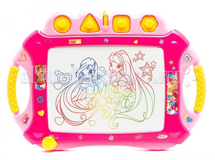 Играем вместе Доска для рисования WINX с подсветкойДоска для рисования WINX с подсветкой Играем вместе Доска для рисования WINX с подсветкойДоска для рисования WINX с подсветкойДоска для рисования Играем вместе WINX с подсветкой станет отличным развлечением для вашей девочки. В комплекте есть много интересных элементов, которые позволят интересно провести время и развлечься в любых обстоятельствах. Даже в темноте она сможет рисовать, потому что у доски есть подсветка. Эта деталь делает игрушку еще более интересной и привлекательной.<br>