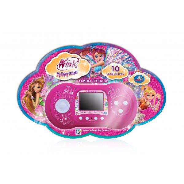 Умка Электронная игра Winx Тайны океановЭлектронная игра Winx Тайны океанов Умка Электронная игра Winx Тайны океановЭлектронная игра Winx Тайны океановПриобрести электронную игру с феечками «Винкс» - это уникальная возможность порадовать вашу малышку увлекательной игрой с изображением любимых героинь. Она выполнена в оригинальном дизайне, имеет характерный насыщенно-розовый цвет и станет незаменимым спутником ребенка в дорожных путешествиях или как подспорье домашнему хобби. В игре 10 уровней сложности, а на панели расположено 8 кнопок, самая большая из которых отвечает за выбор движения (вверх, вниз, влево, вправо). Анимация с героями мультфильмов. Малышка будет тронута таким чудным и занимательным подарком.<br>
