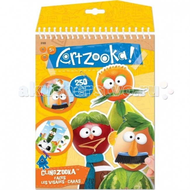 Wooky Artzooka Веселые лицаArtzooka Веселые лица Wooky Artzooka Веселые лицаArtzooka Веселые лицаWooky Artzooka 3103 Веселые лица. Artzooka! - Творчество без границ! Добро пожаловать в мир Artzooka! Это волшебное место, где дети смогут создать самые невероятные творения. Все что им понадобится – это фантазия и, конечно, немного магии Artzooka! Благодаря креативным играм, линейка Artzooka! станет неиссякаемым источником вдохновения для детей от 5 лет, позволяющим стимулировать воображение и образное восприятие. Наборы для творчества, развивающие книги и игры Artzooka! – все это целая вселенная, в которой увлекательная форма помогает малышам выработать художественное мышление. Серия Artzooka! нацелена на развитие творческих способностей детей, когда даже самые неожиданные предметы – например, упаковка от игр Artzooka! – могут стать частью креативного проекта. Все зависит только от фантазии! В основе концепции Artzooka! лежит убеждение, что в каждом ребенке живет художник, что любой предмет может стать арт-объектом и что искусство - вокруг нас! С помощью набора для творчества ARTZOOKA! Весёлые лица дети смогут создать забавные рожицы. Благодаря большому выбору забавных наклеек, ребёнок получит огромное вдохноаение, сможет творчески и весело провести время. Wooky Entertainment – это совершенный дизайн и всегда творческий подход. Их кредо – создавать передовые инновационные продукты, исходя из последних мировых тенденций. Wooky Europe является европейским партнером по маркетингу и дистрибуции всех брендов Wooky с офисами в Нидерландах, Великобритании и Германии. В набор входит: 10 листов с фоном 6 страниц с забавными наклейками 1 лист с многоразовыми наклейками Вдохновляющая инструкция.<br>