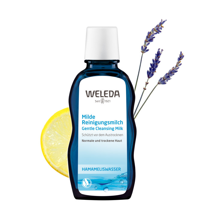 Weleda Очищающее молочко для нормальной и сухой кожи 100 млОчищающее молочко для нормальной и сухой кожи 100 мл Weleda Очищающее молочко для нормальной и сухой кожи 100 млОчищающее молочко для нормальной и сухой кожи 100 млНежное очищающее молочко Weleda для нормальной и сухой кожи, 100мл - глубоко очищает, не высушивая и не нарушая защитные функции кожи Уникальная композиция действующих веществ, включающая масло жожоба и вытяжку корня ириса мягко очищает нормальную и сухую кожу, при этом сохраняя ее естественный баланс. Нежное очищающее молочко объединяет в себе лучшее из предыдущих очищающих продуктов Розового очищающего молочка и Ирисового очищающего молочка. Новый легкий свежий аромат композиции натуральных эфирных масел пробуждает кожу и чувства. Способ применения: Утром и вечером с помощью ватного диска или кончиками пальцев нанести на лицо, шею и область декольте, распределяя средство небольшими круговыми движениями. Снять влажным ватным диском или смыть теплой водой, избегать область вокруг глаз. В завершение очищения протереть кожу оживляющим тоником для лица от Weleda. Для удаления макияжа в области вокруг глаз мы рекомендуем использовать Миндальное масло для лица, не содержащее эфирных масел. Состав: вода, кунжутное масло, спирт, масло жожоба, лизолецитин, смесь натуральных эфирных масел, глицерид жирной кислоты, дистиллят гамамелиса виргинского, вытяжка из корня ириса, ксантан.<br>