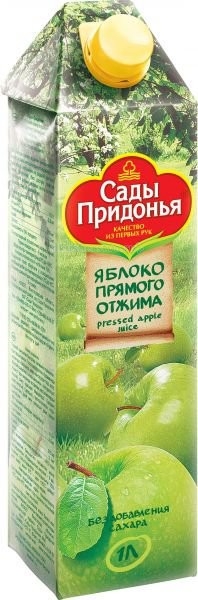 Сады Придонья Сок яблочный прямого отжима с 3 лет. 1 лСок яблочный прямого отжима с 3 лет. 1 л Сады Придонья Сок яблочный прямого отжима с 3 лет. 1 лСок яблочный прямого отжима с 3 лет. 1 лСады Придонья Сок яблочный прямого отжима укрепляет иммунную и сердечно-сосудистую систему. Пектиновые вещества, содержащиеся в яблоках, способствуют более легкому опорожнению кишечника и заживлению тканей, а также обладают бактерицидными свойствами. Сок зарегистрирован Институтом питания РАМН как эталон яблочного сока, имеющий оптимальное соотношение кислоты и сахара. Благодаря щадящей технологии производства сок сохраняет все полезные вещества свежих яблок и вкус живого сока на длительный период. Введение соков в детский рацион рекомендуется начинать именно с яблочного сока. Особенности: Не содержит сахара, консервантов, красителей и других искусственных добавок Содержит витамин С и железо Состав: яблочный сок прямого отжима производиться только из свежих яблок высшего сорта и сразу разливаеться в упаковку. Асептическая (без доступа воздуха) технология розлива сохраняет качество и вкус живого сока на длительный срок.<br>