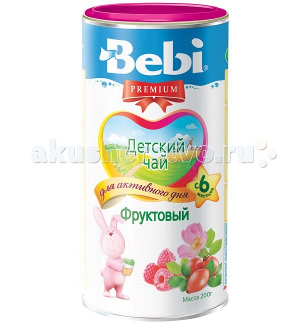 Bebi Чай Premium гранулированный Фруктовый с 6 мес. 200 гЧай Premium гранулированный Фруктовый с 6 мес. 200 г Bebi Чай Premium гранулированный Фруктовый с 6 мес. 200 гЧай Premium гранулированный Фруктовый с 6 мес. 200 гBebi Чай Premium гранулированный Фруктовый, который не содержат чайных листьев и поэтому разрешен маленьким детям. Особенности: Приятный освежающий напиток на основе гибискуса, шиповника и малины, имеет великолепный вкус. Травы и ягоды, входящие в состав, помогут при простуде, дефиците жидкости в организме, а так же способствуют легкому засыпанию и крепкому здоровому сну. Рекомендован для детского питания с 6 месяцев. Состав: сахароза, декстроза, экстракт гибискуса, экстракт шиповника, порошок малины (мальтодекстрин, сок малины), лимонная кислота.<br>