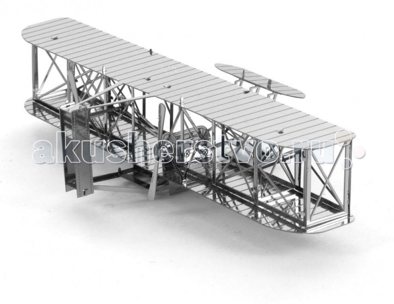 Конструктор Metalworks Сборная металлическая модель Самолет братьев РайтСборная металлическая модель Самолет братьев Райт Конструктор Metalworks Сборная металлическая модель Самолет братьев РайтСборная металлическая модель Самолет братьев РайтСборная металлическая модель METALWORKS MMS042 Самолет братьев Райт. Сборная металлическая модель METALWORKS Самолет братьев Райт позволит Вам и Вашему ребенку собрать масштабную металлическую модель первого в мире самолета изобретенного братьями Райт! В набор входят металлические элементы для сборки модели и подробная схема сборки. Все детали соединяются с помощью усиков, которые вставляются в соответствующие прорези. Собранная металлическая модель станет красивым дополнением к вашему домашнему интерьеру или оригинальным подарком для друзей и близких! Модель для сборки отлично развивает мелкую моторику, интеллектуальные способности, воображение и конструктивное мышление, тренирует терпение и усидчивость. В набор входит: детали для сборки схема-инструкция.<br>