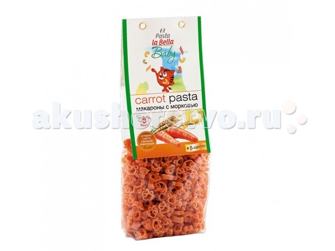 Макароны Pasta la Bella Baby Макароны Паста с морковью с 18 мес. 250 г