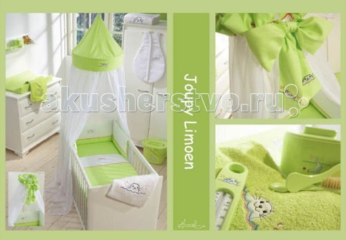 Постельное белье Anel Baby Joupy Limoen (2 предмета)Baby Joupy Limoen (2 предмета) Постельное белье Anel Baby Joupy Limoen (2 предмета)Baby Joupy Limoen (2 предмета)Голландская компания Anel была организована в Амстердаме в 1975 году. С первых коллекций компания специализировалась на производстве высококачественных постельных принадлежностей для детей. Современный дизайн и цвета постельного белья украсят комнату малыша и доставят удовольствие молодым родителям при оформлении детской комнаты. Характеристики: изготовлен из высококачественного хлопка соответствие международным стандартам гипоаллергенные материалы пододеяльник изготовлен с использованием специальной сетки, позволяющей регулировать теплообмен ребенка комплект можно стирать в стиральной машине В комплекте: пододеяльник 100х80 см наволочка 46х40 см<br>