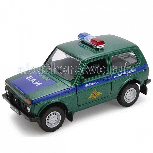 Welly Модель машины 1:34-39 Lada 4x4 Военная автоинспекция 42386MCМодель машины 1:34-39 Lada 4x4 Военная автоинспекция 42386MC Welly Модель машины 1:34-39 Lada 4x4 Военная автоинспекция 42386MCМодель машины 1:34-39 Lada 4x4 Военная автоинспекция 42386MCМодель машины 1:34-39 Lada 4x4 Военная автоинспекция 42386MC Коллекционная модель машины масштаба 1:34-39 LADA 4x4 Военная автоинспекция. Функции: открываются передние двери, инерционный механизм.<br>