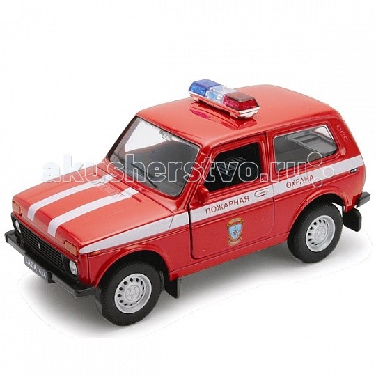 Welly Модель машины 1:34-39 Lada 4x4 Пожарная охрана 42386FSМодель машины 1:34-39 Lada 4x4 Пожарная охрана 42386FS Welly Модель машины 1:34-39 Lada 4x4 Пожарная охрана 42386FSМодель машины 1:34-39 Lada 4x4 Пожарная охрана 42386FSМодель машины 1:34-39 Lada 4x4 Пожарная охрана 42386FS Коллекционная модель машины масштаба 1:34-39 Lada 4x4 Пожарная охрана. Функции: открываются передние двери, инерционный механизм.<br>