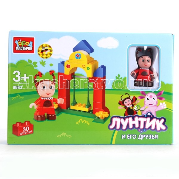 Конструктор Город мастеров Лунтик и его друзья 30 деталейЛунтик и его друзья 30 деталей Конструктор Город мастеров Лунтик и его друзья 30 деталейЛунтик и его друзья 30 деталейКонструктор Город мастеров Лунтик и его друзья - мелкоблочный конструктор, который понравится ребенку старше 6 лет. Из деталей этого набора Во время игры чадо получит основы конструирования, разовьет инженерную мысль, укрепит пальцы. Особенности: отлито из высококачественного пластика без неровных краев детали совместимы с другими конструкторами мировых производителей если в сборке возникнут трудности, преодолеть их поможет инструкция в наборе 30 блоков и фигурка Развивает: пространственное мышление терпение мелкую моторику логику усидчивость воображение игровые навыки Размеры: 28 х 19 х 7 см<br>