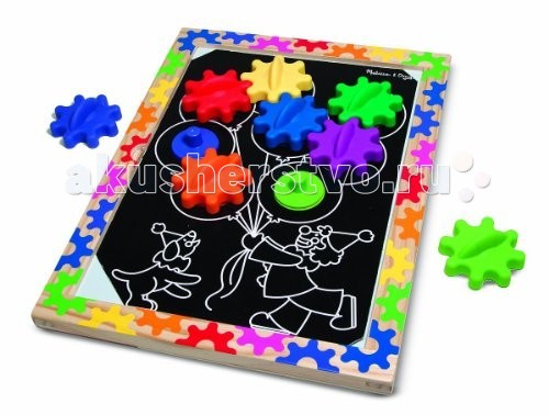 Деревянная игрушка Melissa & Doug Первые навыки Разноцветные колесики на магнитахПервые навыки Разноцветные колесики на магнитах Деревянная игрушка Melissa & Doug Первые навыки Разноцветные колесики на магнитахПервые навыки Разноцветные колесики на магнитахДеревянная игрушка Melissa & Doug Первые навыки Разноцветные колесики на магнитах - лучшая игрушка для Вашего малыша. Она состоит из разноцветных магнитных колесиков, которые вращаются. Благодаря этой деревянной, игрушке Ваш малыш самостоятельно сможет создать интересный для него рисунок, выбрав его из 10-ти шаблонов. Далее выбранный шаблон нужно вставить в деревянную рамку. В каждом шаблоне есть отверстия для колесиков. Вставляя их в рамку, вы и Ваш малыш увидите красочный механизм. Набор включает в себя магнитную доску с деревянной рамкой, 8 различных колесиков и 5 шаблом с разными картинками.<br>