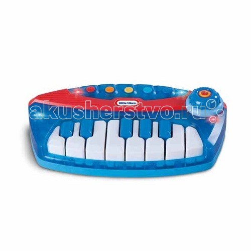 Музыкальная игрушка Little Tikes Пианино 626197Пианино 626197 Музыкальная игрушка Little Tikes Пианино 626197Пианино 626197Игрушка Пианино 626197. Можно играть мелодии собственного сочинения или слушать музыку из памяти игрушки. Клавиатура пианино Little Tikes подсвечивается красными и синими огоньками. Возможность переключения ладов: мажорный и минорный. 5 мелодий в памяти пианино. Кнопка 2 в 1 –включение/ выключение и контроль громкости звука. Для работы игрушки требуются 3 батарейки АА.<br>
