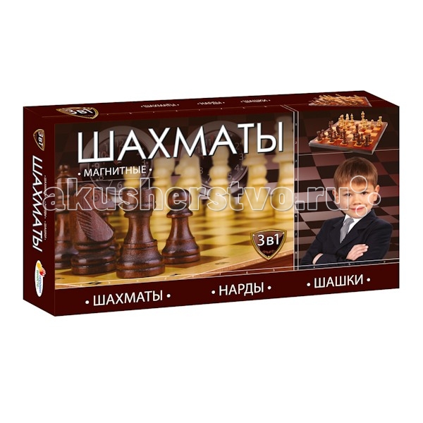 Играем вместе Магнитные шахматы 3 в 1 G049-H37001RМагнитные шахматы 3 в 1 G049-H37001R Играем вместе Магнитные шахматы 3 в 1 G049-H37001RМагнитные шахматы 3 в 1 G049-H37001RИграем вместе Игра настольная Магнитные шахматы 3 в 1 (шахматы, шашки, нарды). Данный набор представляет собой расширенную версию своего предшественника. Теперь он сочетает в себе такие игры, как шахматы, шашки и нарды. Это компактное и оптимальное сочетание 3 игр в одной упаковке. С таким арсеналом ребенок точно найдет чем себя занять не только ради развлечения, ведь играя в подобного рода настольные игры развивается внимательность, память и логика. Покупка комплекта станет удачным приобретениеим, если родители желают, чтобы малыш почаще отвлекался от компьютера и увлекался старыми-добрыми играми, проверенными годами.<br>