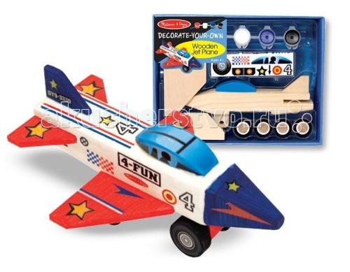 Melissa & Doug Набор для творчества СамолетНабор для творчества Самолет Melissa & Doug Набор для творчества СамолетНабор для творчества СамолетMelissa & Doug Набор для творчества Самолет - юный пилот придёт в восторг от процесса сборки и украшения модели. Он сможет создать единственный и неповторимый самолет. В наборе: деревянная заготовка клей кисточка 4 баночки с краской наклейки.<br>