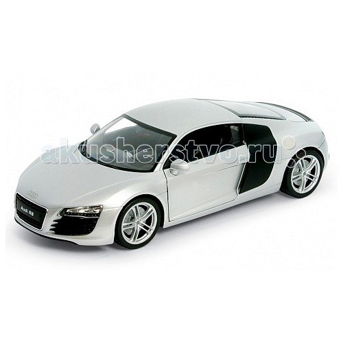 Welly Модель машины 1:24 Audi R8Модель машины 1:24 Audi R8 Welly Модель машины 1:24 Audi R8Модель машины 1:24 Audi R8Модель машины 1:24 Audi R8 Коллекционная модель масштаба 1:24 Audi R8. Функции: открываются передние двери, капот.<br>