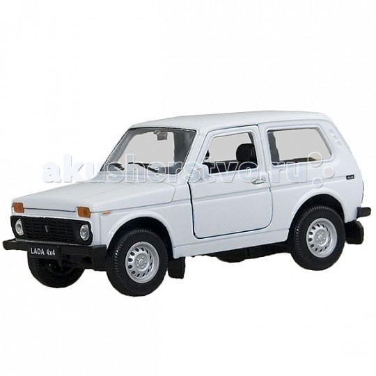 Welly Модель машины 1:34-39 Lada 4x4Модель машины 1:34-39 Lada 4x4 Welly Модель машины 1:34-39 Lada 4x4Модель машины 1:34-39 Lada 4x4Модель машины 1:34-39 Lada 4x4 Коллекционная модель машины масштаба 1:34-39 Lada 4x4. Функции: открываются передние двери, инерционный механизм.<br>