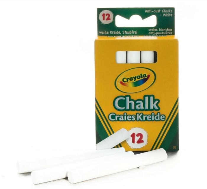 Мелки Crayola неосыпающиеся 12 шт.неосыпающиеся 12 шт. Мелки Crayola неосыпающиеся 12 шт.неосыпающиеся 12 шт.Мелки Crayola неосыпающиеся 12 шт. - в компактной коробочке вы найдете 12 неосыпающихся мелков Crayola. Они предназначены для рисования на грифельной доске или на асфальте. Специальная формула, использованная при создании этих мелков, позволяет минимизировать появление пыли. Вы можете рисовать такими мелками, не опасаясь аллергических реакций или того, что осыпающиеся частицы испачкают темную школьную форму. Длина одного мелка – 12 см, ширина – 0,9 см. Мелки предназначены для детей старше 3 лет.<br>